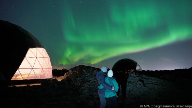 Nordlichter kann man Island nun aus einer Glaskuppel heraus beobachten