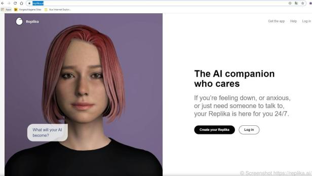 Chatbot Replika ist 24/7 für den User da