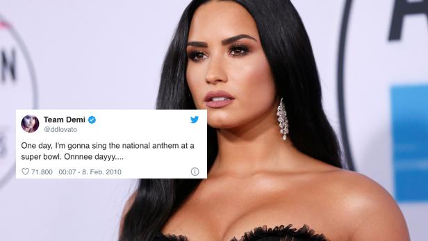 Alter Tweet aufgetaucht: Für Demi Lovato war der Super Bowl ein Lebenstraum