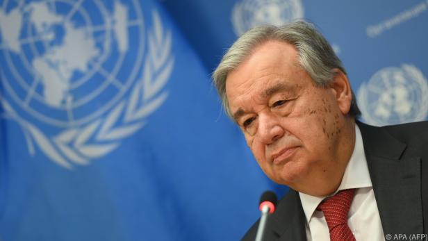 Brief an UNO-Generalsekretär António Guterres