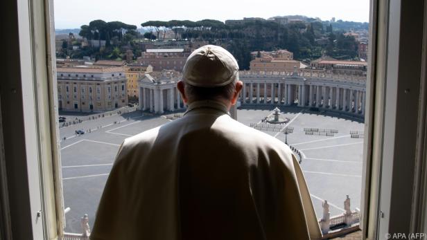 Der Heilige Vater wird auf einen leeren Petersplatz blicken
