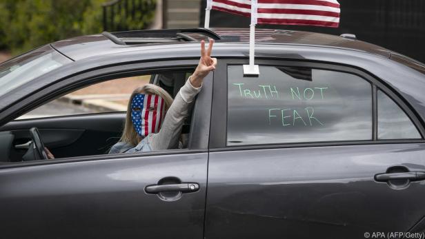 Demonstrantin in Annapolis