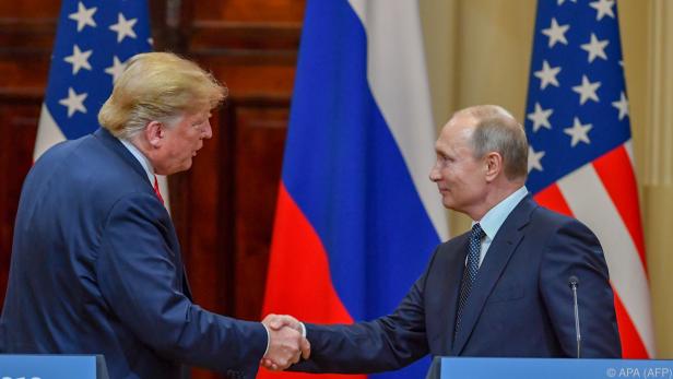 Donald Trump und Wladimir Putin bei ihrem Treffen 2018 in Helsinki