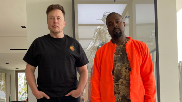 Dieses Foto von Elon Musk und Kanye West löst eine Meme-Flut aus
