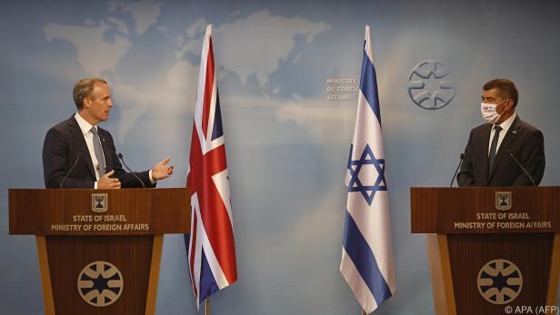 Treffen der Außenminister Israels und des UKs