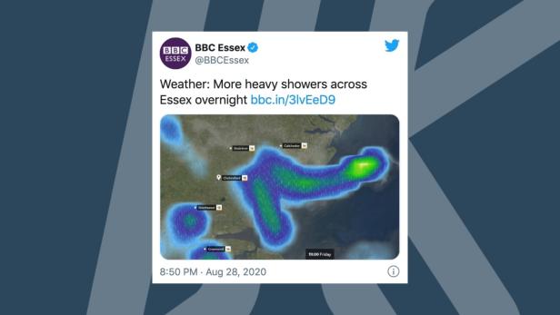 Viraler Tweet: Diese Wettervorhersage sieht aus wie ein Penis