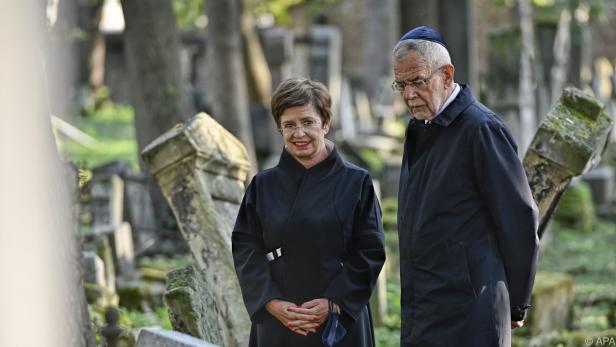 Bundespräsident Alexander Van der Bellen und Ehefrau Doris Schmidauer
