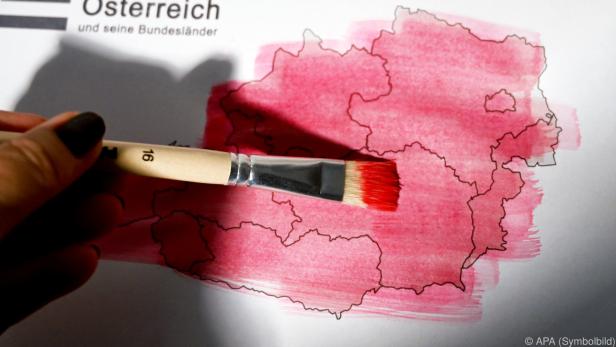 Österreich bleibt rot eingefärbt