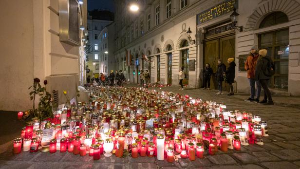 Gedenkstätte zum Terroranschlag am 2. November in Wien