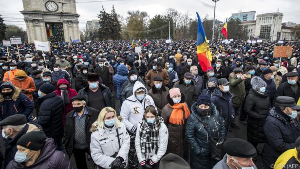 Tausende gingen in Chisinau auf die Straße