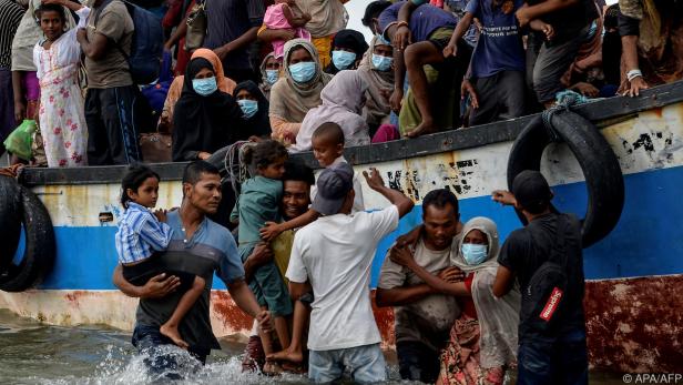 Rohingya-Flüchtlinge landen in Indonesien