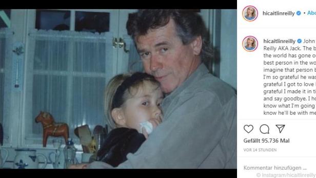 Caitlin Reilly gab den Tod ihres Vaters auf Instagram bekannt