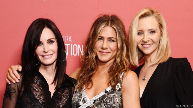 Lisa Kudrow (r.) mit Jennifer Aniston und Courteney Cox (Archivbild)