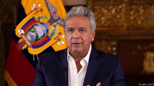 Ecuadors Präsident Moreno - Sein Flugzeug musste notlanden (Archiv)