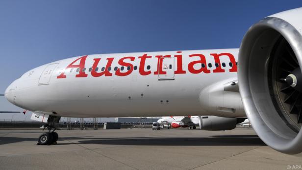 Ein Flugzeug der Austrian Airlines