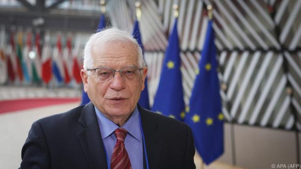 Borrell vor dem EU-Außenministerrat in Brüssel