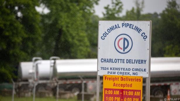 Ein Tanklager der Colonial Pipeline in North Carolina