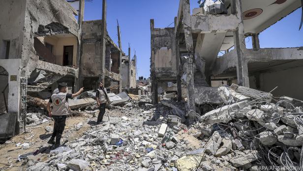 Zerstörungen nach israelischen Luftschlägen in Gaza im Mai 2021