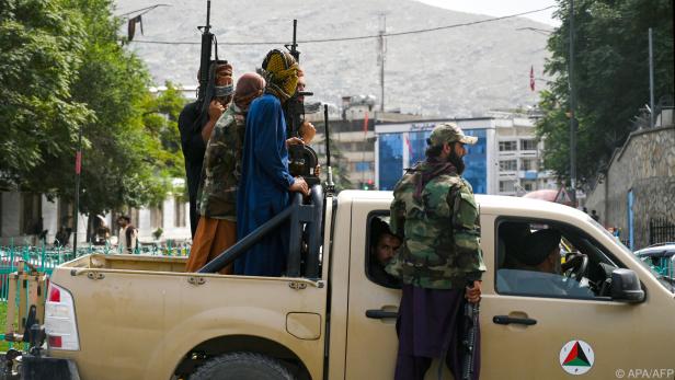 Talibankämpfer in Kabul