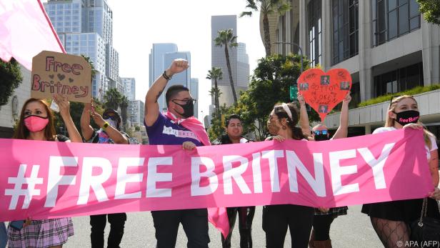 Fans von Britney Spears demonstrieren für sie