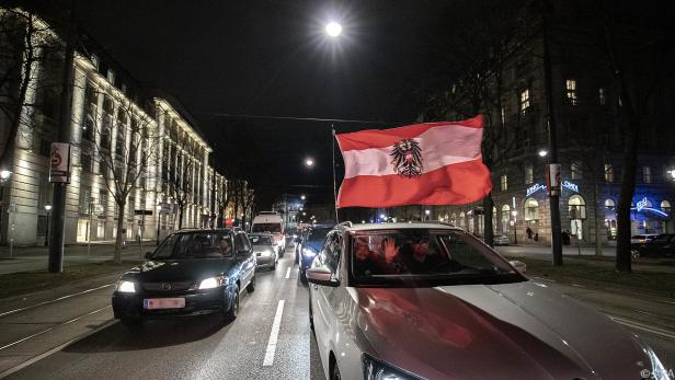 Zahlreiche Gegner der Corona-Maßnahmen waren in Wien unterwegs