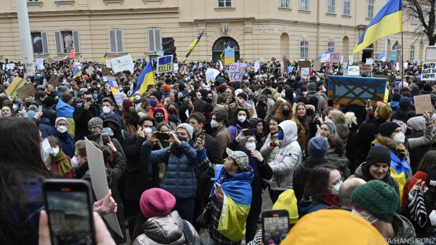 Solidarität mit der Ukraine auch in Österreich