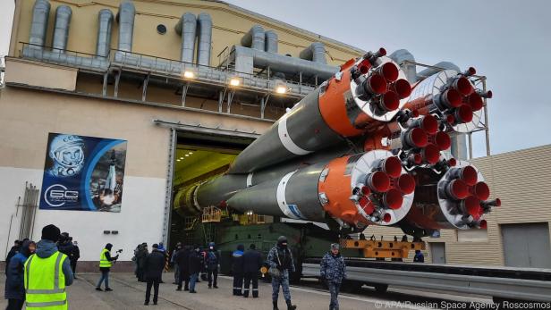 Sojus MS-21 startet vom russischen Weltraumbahnhof Baikonur