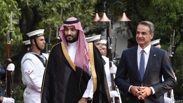 Bin Salman von Mitsotakis empfangen