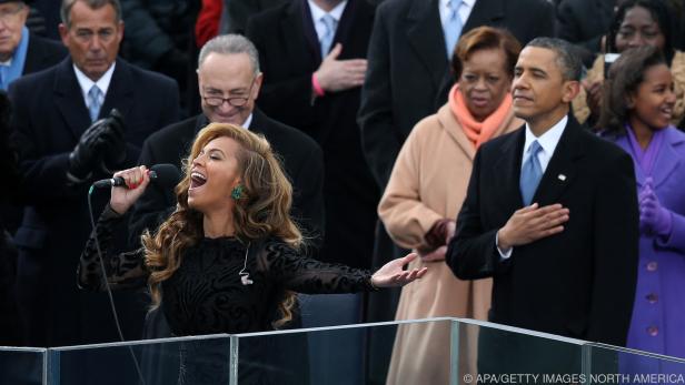 Beyonce sang 2013 bei der Angelobung Obamas die Nationalhymne