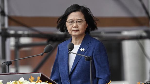 Taiwans Präsidentin ist über die chinesischen Manöver nicht erfreut