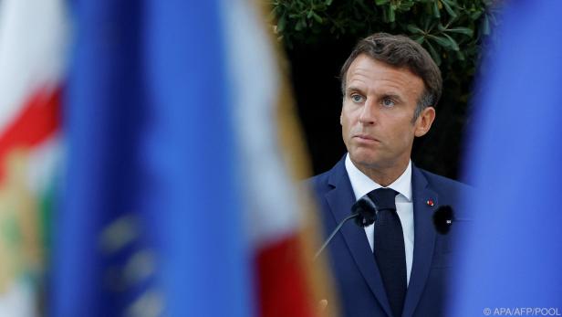Frankreichs Präsident Macron ist auf Staatsbesuch