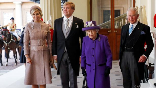 König Willem-Alexander bei einem Besuch der Queen 2018