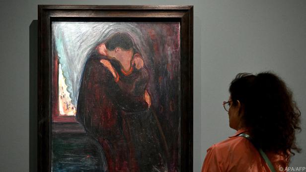 Auch Munchs "Der Kuss" ist in der Ausstellung vertreten
