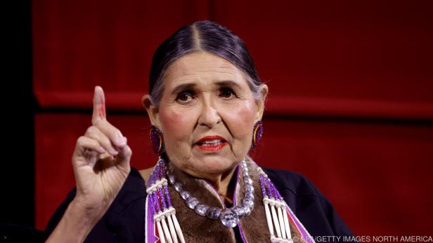 Sacheen Littlefeather bei einem Auftritt vor zwei Wochen in L.A.