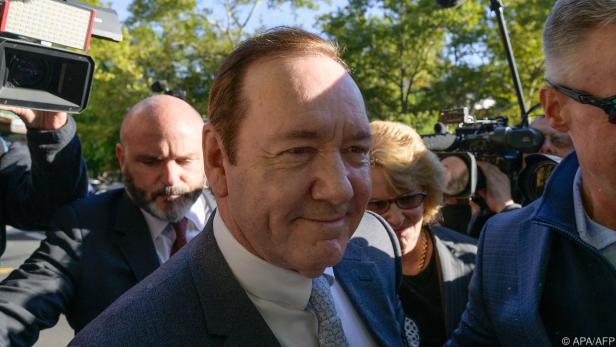 Spacey vor dem Bundesgericht im New Yorker Stadtteil Manhattan