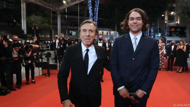 Tim Roth mit Sohn Cormac beim Filmfestival in Cannes im Jahr 2021