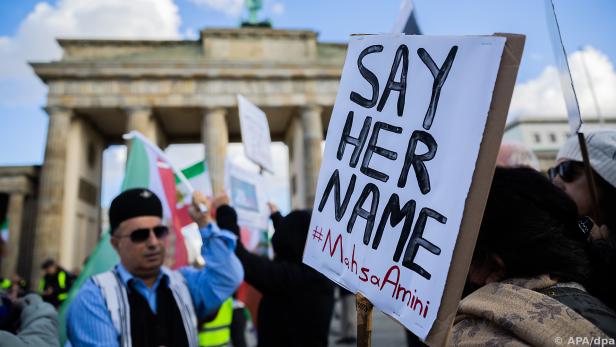 Solidaritätskundgebung mit den Iran-Protesten in Berlin