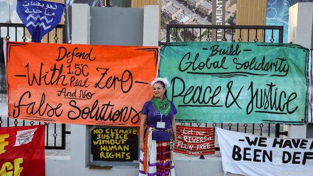 Proteste bei Klimakonferenz COP27 in Sharm el-Sheikh