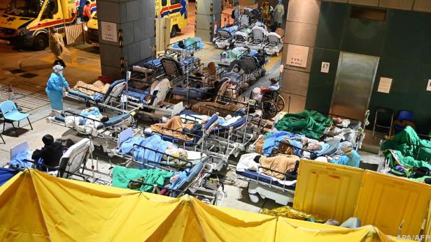 Viele Krankenhäuser in China sind völlig überfüllt