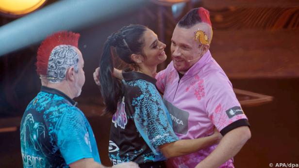 Amira und Oliver Pocher bei der Promi-Darts-WM 2023