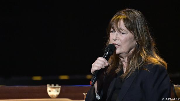 Jane Birkin während eines Konzertes in Paris im Vorjahr