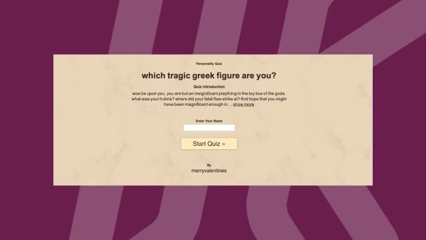 Tragic Greek Figure Quiz auf TikTok