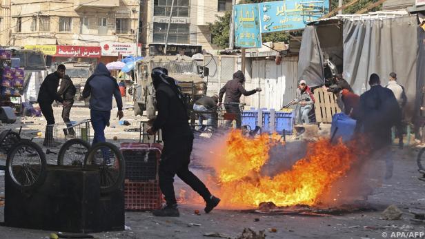 Gewaltsame Auseinansersetzungen in Nablus
