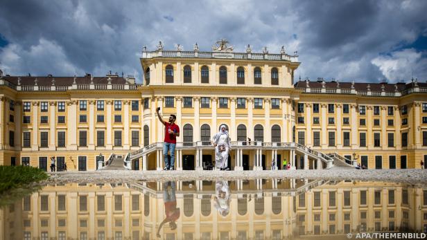 Das Frühstückkabinett im Schloss Schönbrunn wird renoviert