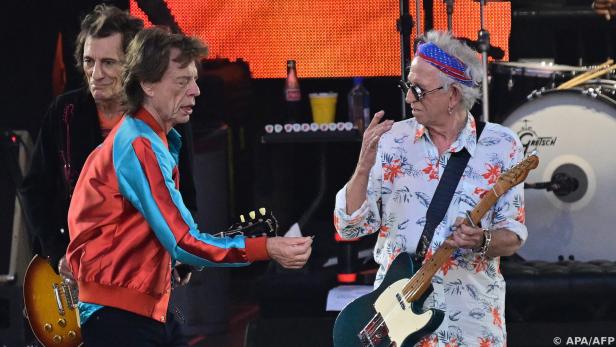 Mick Jagger und Keith Richards in ihrem Element