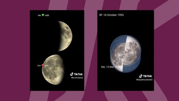 Moon-Phase-Soulmate-Trend auf TikTok.