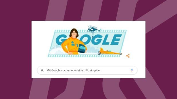 Kitty O'Neil im Google Doodle