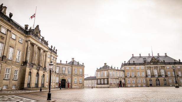 Schloss Amalienborg in Kopenhagen wird renoviert