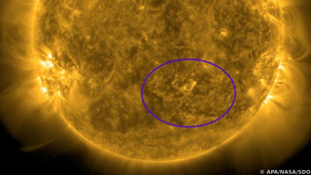 Sonnensturm wurde am Freitag ausgestoßen