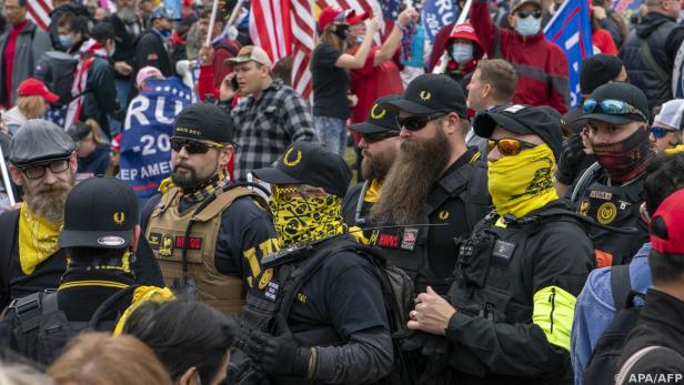 Proud Boys bei einer Demonstration im Dezember 2020